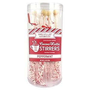 Melville Candy Gourmet Chocolate Stirrers - Naturally Flavored Stirrers for Beverages - Peppermin... | Amazon (US)
