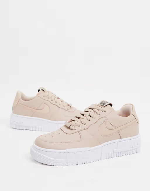 Nike Air Force Pixel sneakers in beige | ASOS (Global)