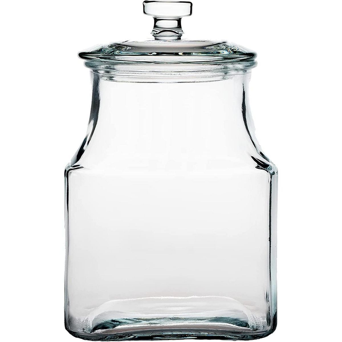 Amici Home Carlisle Glass Canister Square Jar, Food Safe, Airtight Lid with Handle and Plastic Ga... | Target
