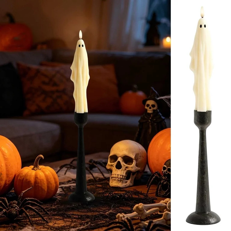 Orangide Black Ghost Candle Holder, Spooky Floating Phantom Taper Stand Resin Gothic Table Decor ... | Walmart (US)