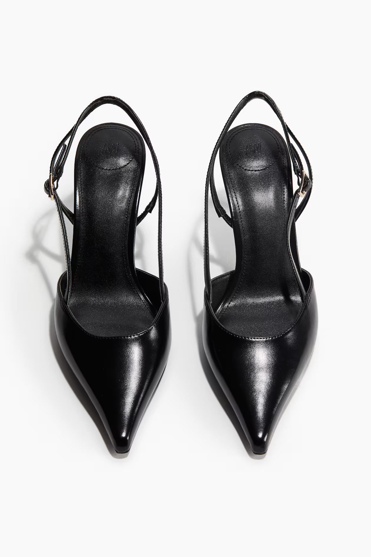 Escarpins à bout pointu avec bride arrière - Argenté - FEMME | H&M FR | H&M (FR, IT, ES, PT, BE)