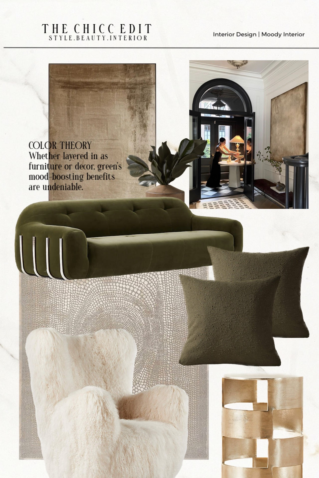 Interior edit ✍🏻 

#home #decor #green #interior #furniture sofa chair art table rug

#LTKHome #LTKOver40 #LTKmomlife