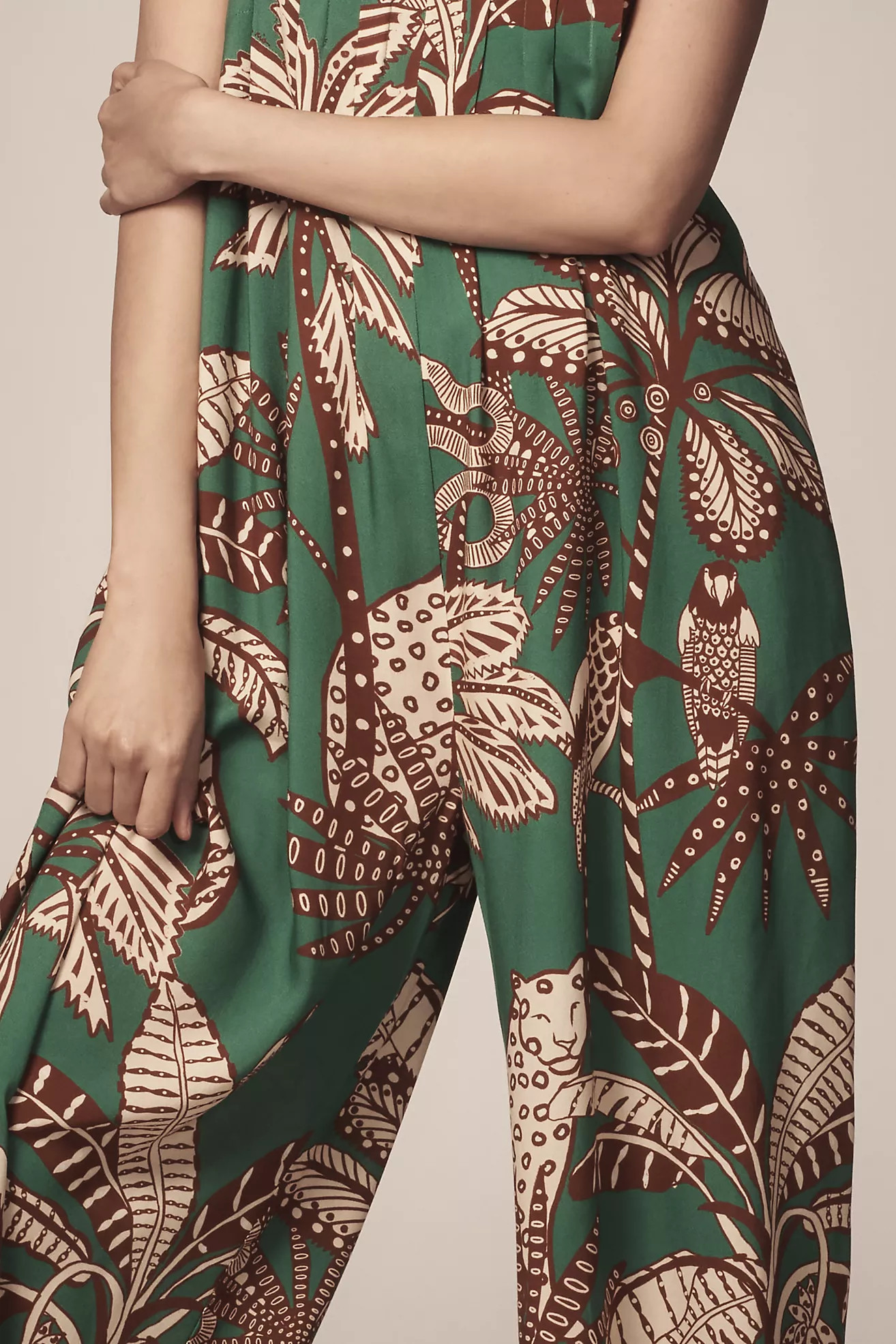 Farm Rio x Anthropologie Waistless Printed Jumpsuit | Anthropologie (US)