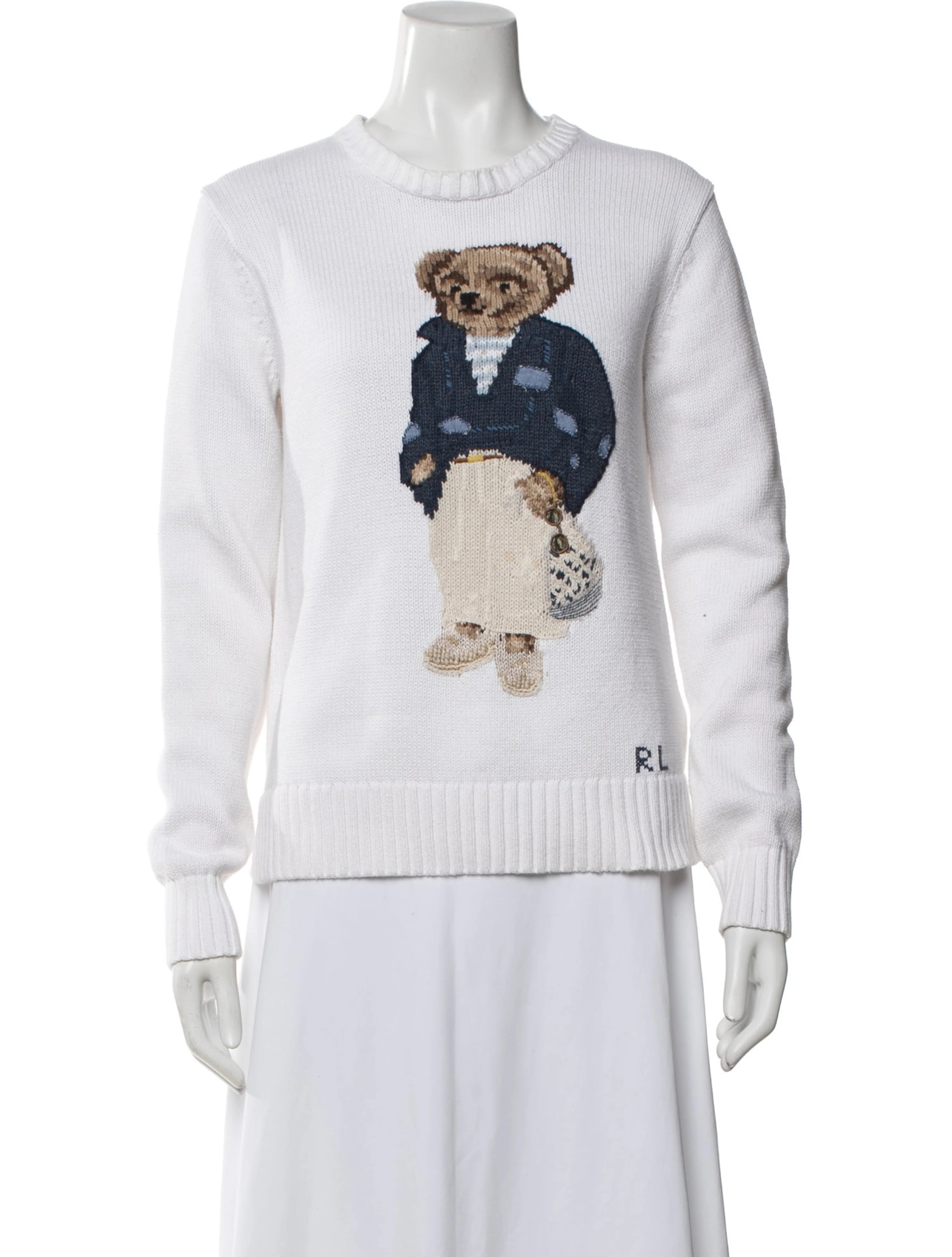 Graphic Print Crew Neck Sweater | The RealReal