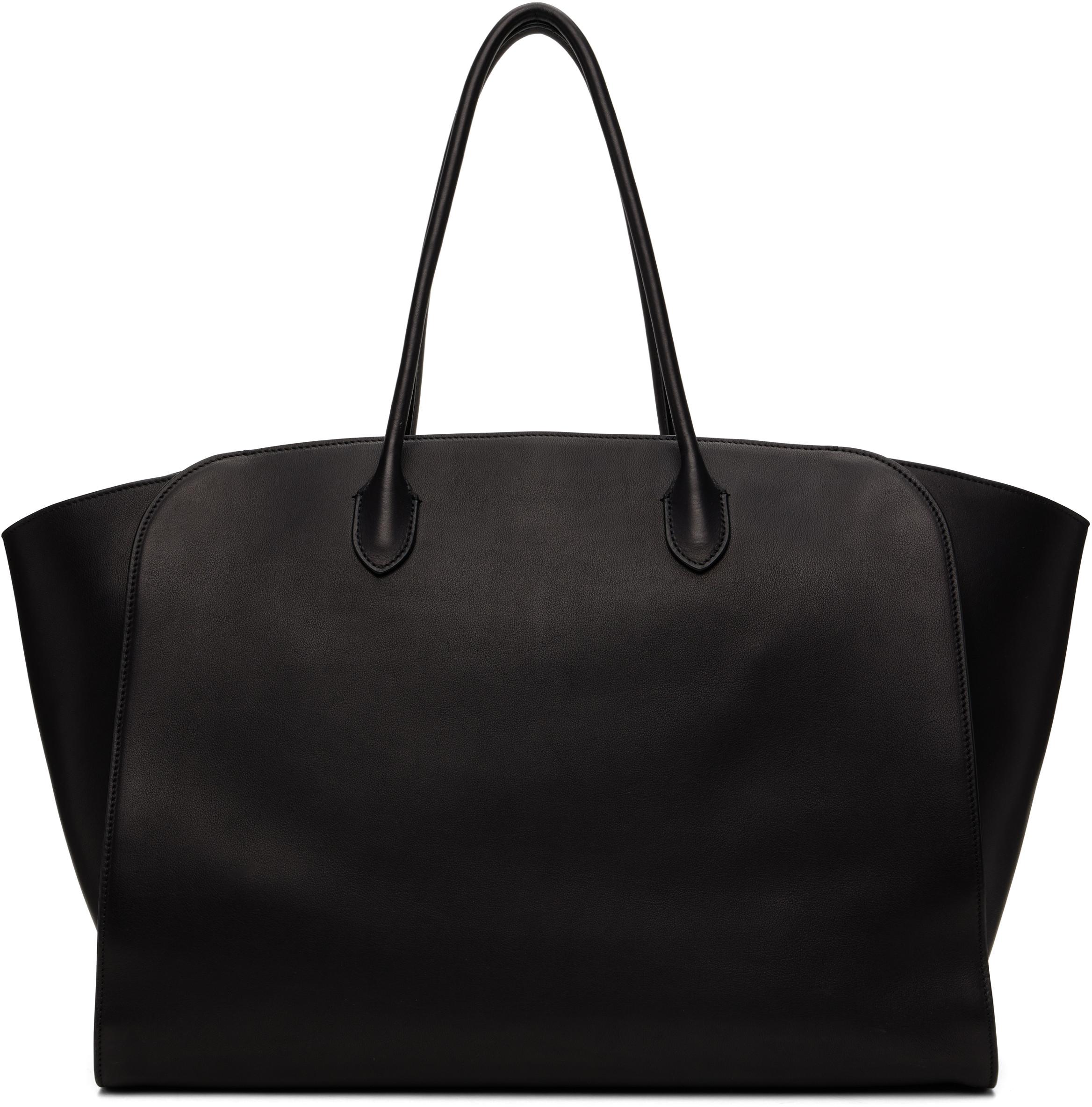 The Row Black Marlo Tote | SSENSE