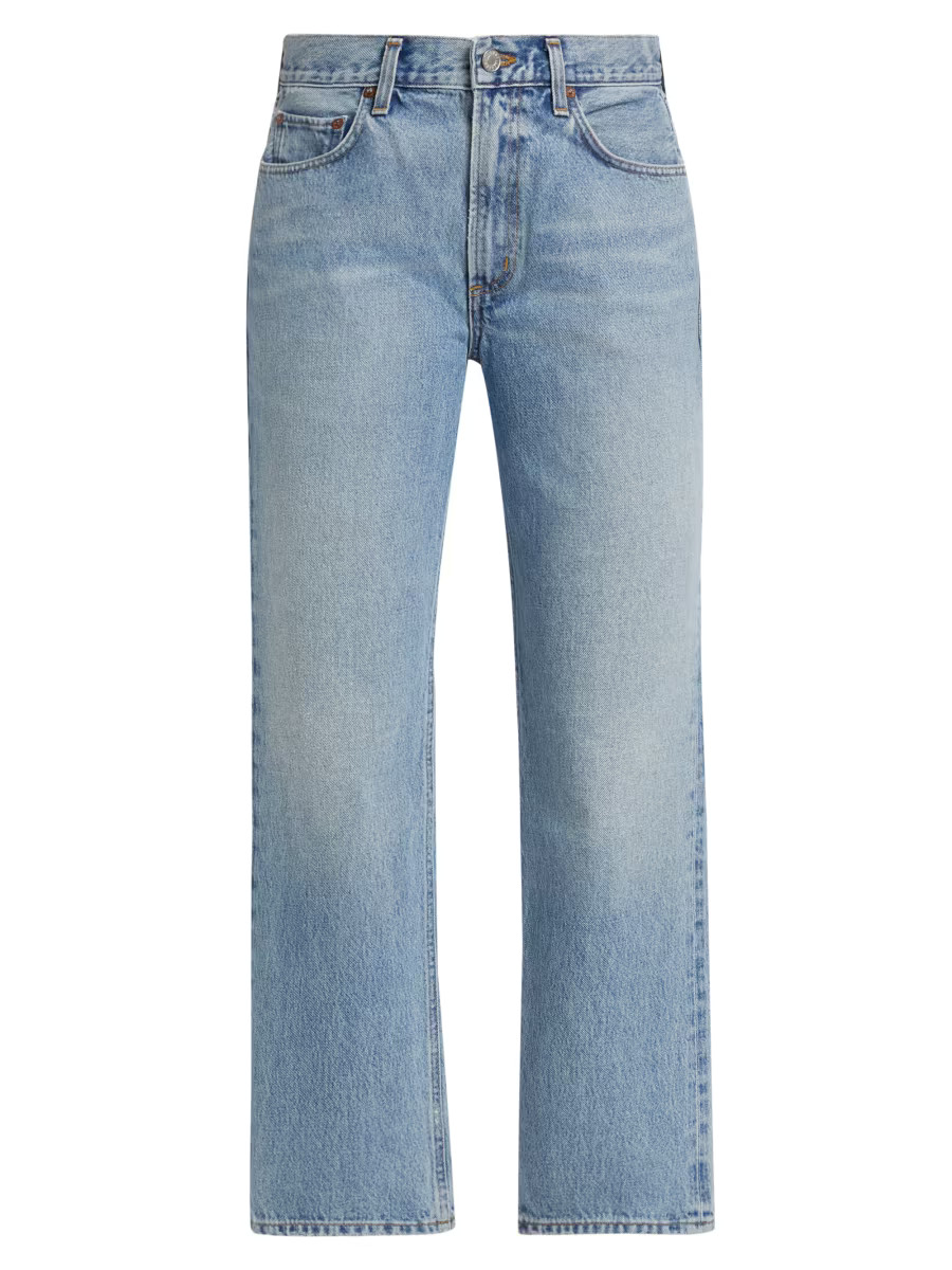 Agolde Valen Denim Straight-Leg Jeans | Saks Fifth Avenue | Saks Fifth Avenue