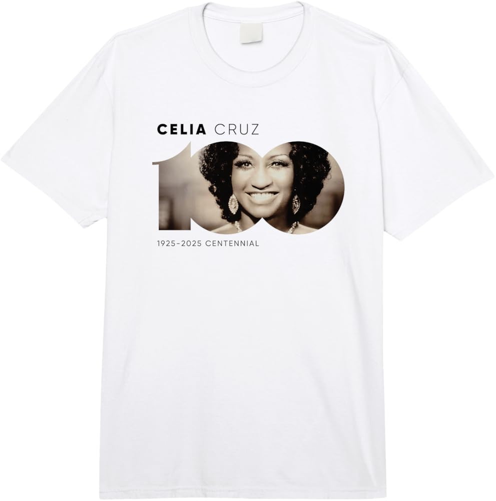 Amazon Exclusive Celia Cruz Centennial Logo Comfort Colors Adult Heavyweight T-Shirt | Amazon (US)
