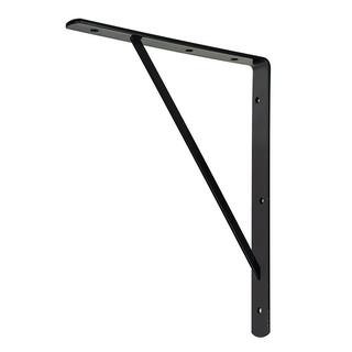 Everbilt 10 in. x 8 in. Black Medium Duty Shelf Bracket-14287 - The Home Depot | The Home Depot