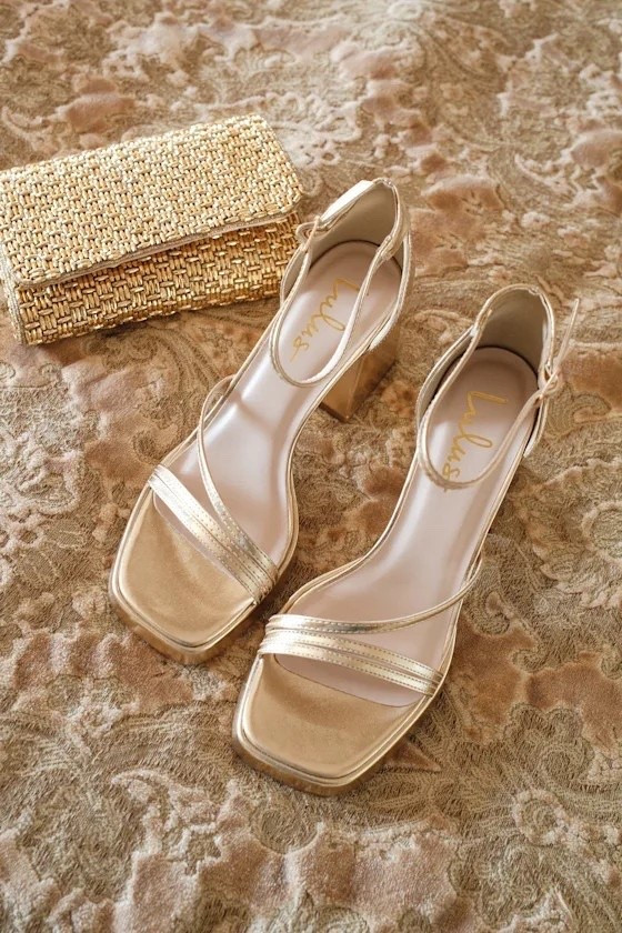 Designed with sleek metallic detailing and a supportive platform silhouette, these heels bring bold sophistication to date nights and elevated evening looks. Under $50.

Keywords:

* gold platform heels
* metallic high heel sandals
* ankle strap heels
* wedding guest shoes
* evening platform sandals
* statement heels
* dressy platform shoes
* glamorous high heels
* bridal guest shoes
* cocktail party heels
* formal event sandals
* destination wedding shoes
* luxury evening footwear
* rooftop dinner outfit
* celebration style heels
* glamorous party shoes

#LTKootd #LTKgrwm #LTKTravel