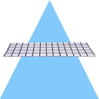 Phenomenon Reversible Bath Rug Hashtag Home Color: Black/White | Wayfair North America