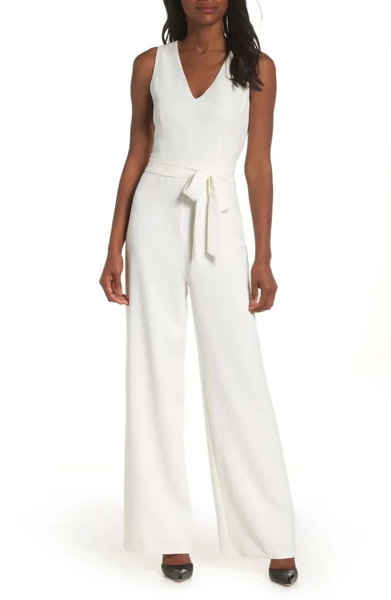 Tie Front Wide Leg Jumpsuit | Nordstrom