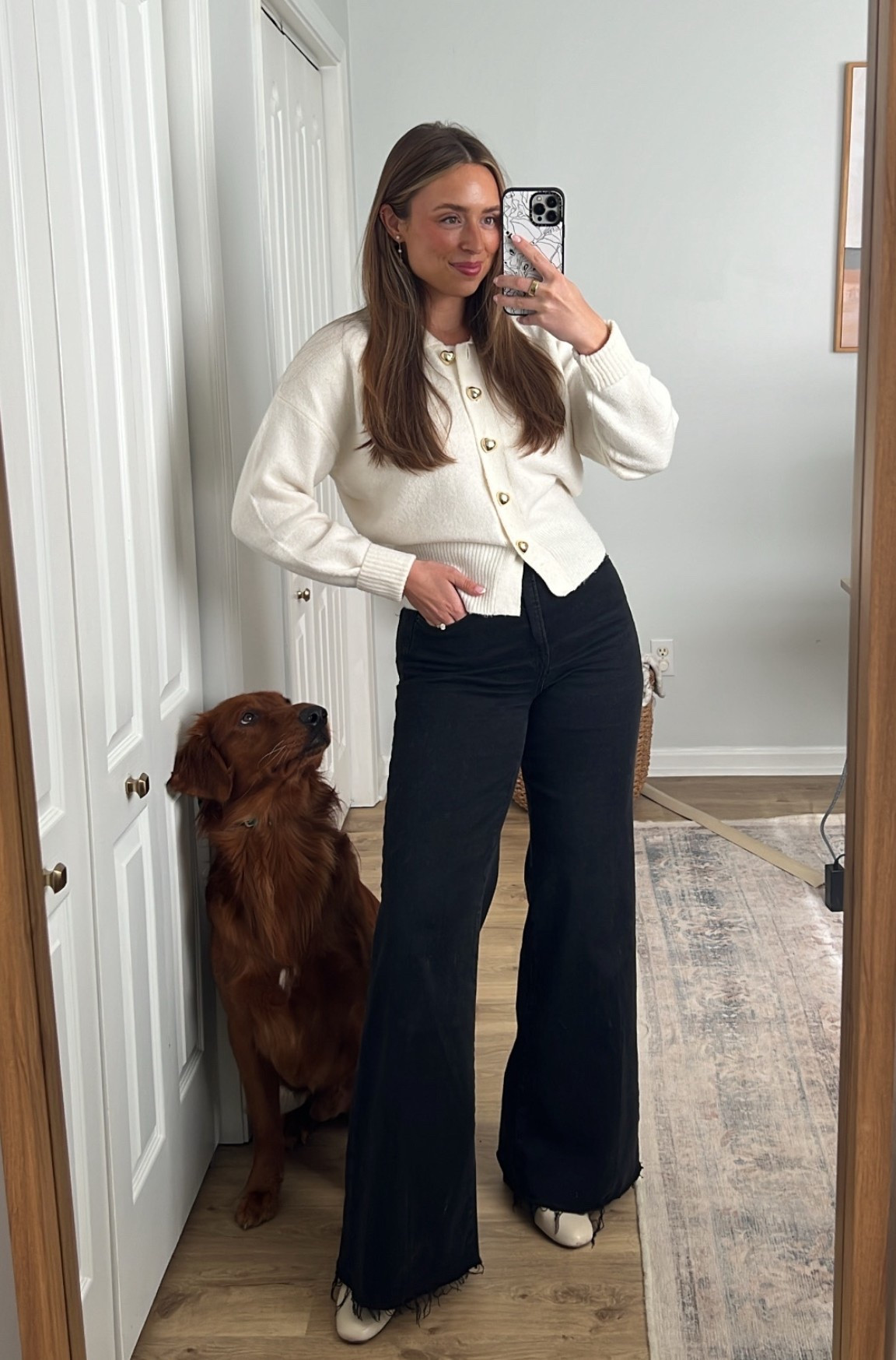  Use code BFVIP for 30% off Good American for Black Friday🖤 Sunday church ootd from @target & @goodamerican ✨ Size small in the top, 6 in the jeans. 

#LTKCyberWeek #LTKootd #LTKHoliday