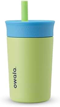 Owala Kids Insulation Stainless Steel Tumbler with Spill Resistant Flexible Straw, Easy to Clean,... | Amazon (US)