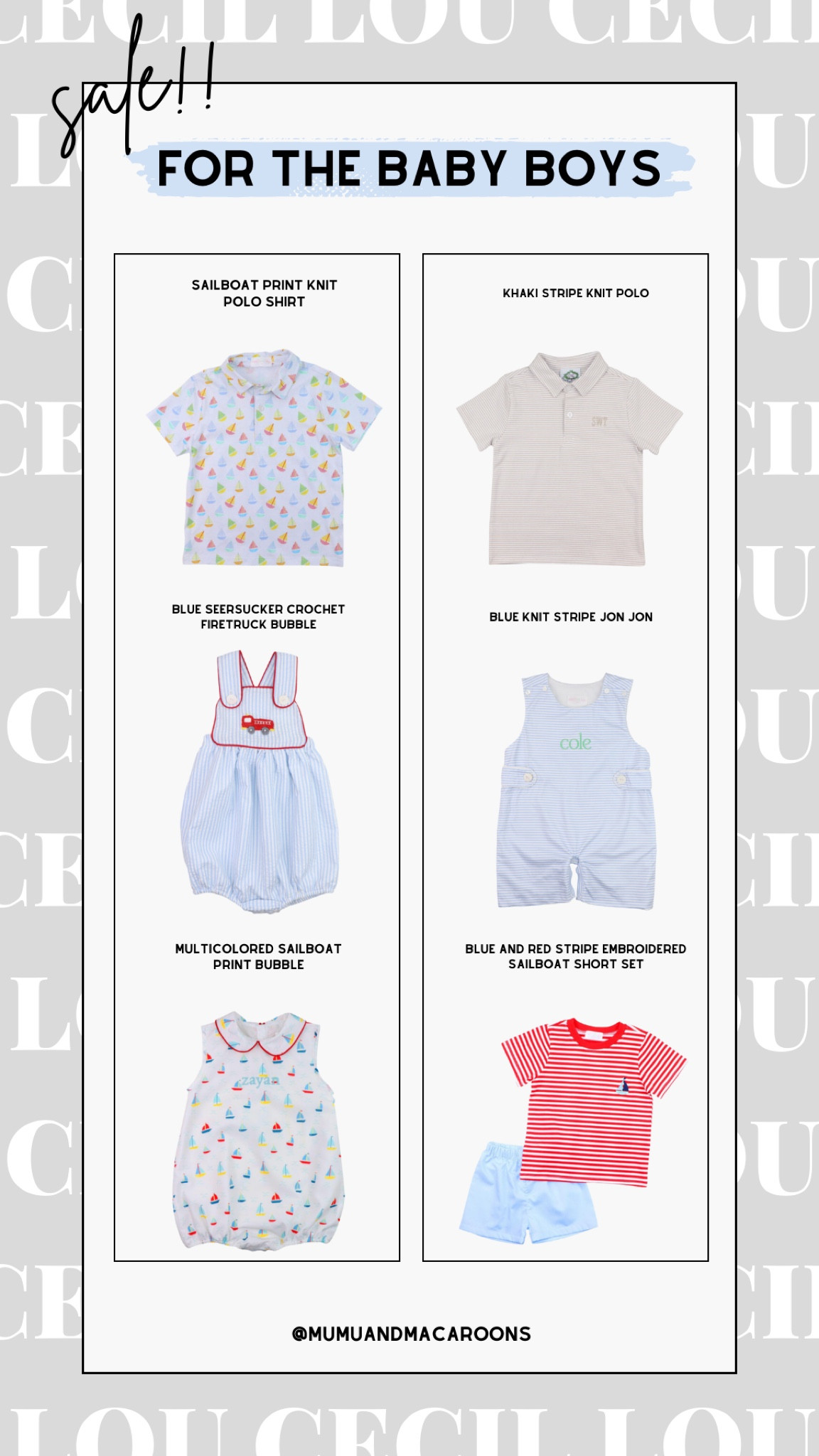 Cecil and Lou Sale. 

Cecil and Lou. Sale. Baby. Boy. 

#LTKsalealert #LTKbaby #LTKunder50