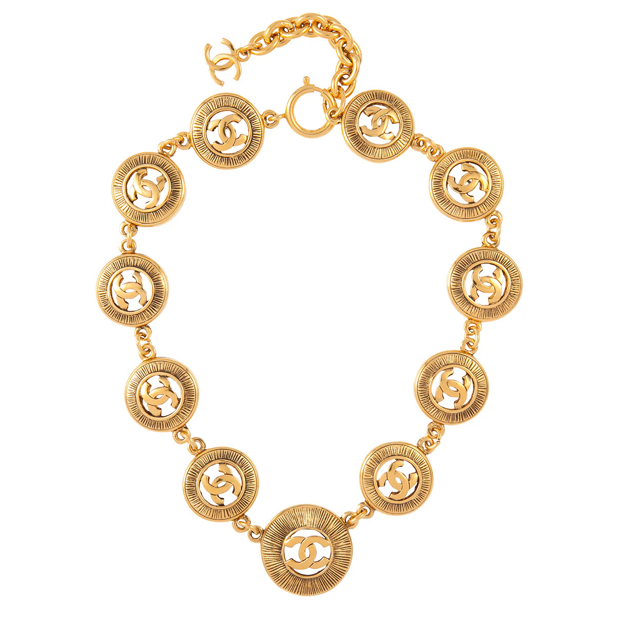 1980s Vintage Chanel Byzantine Coin Necklace | Susan Caplan