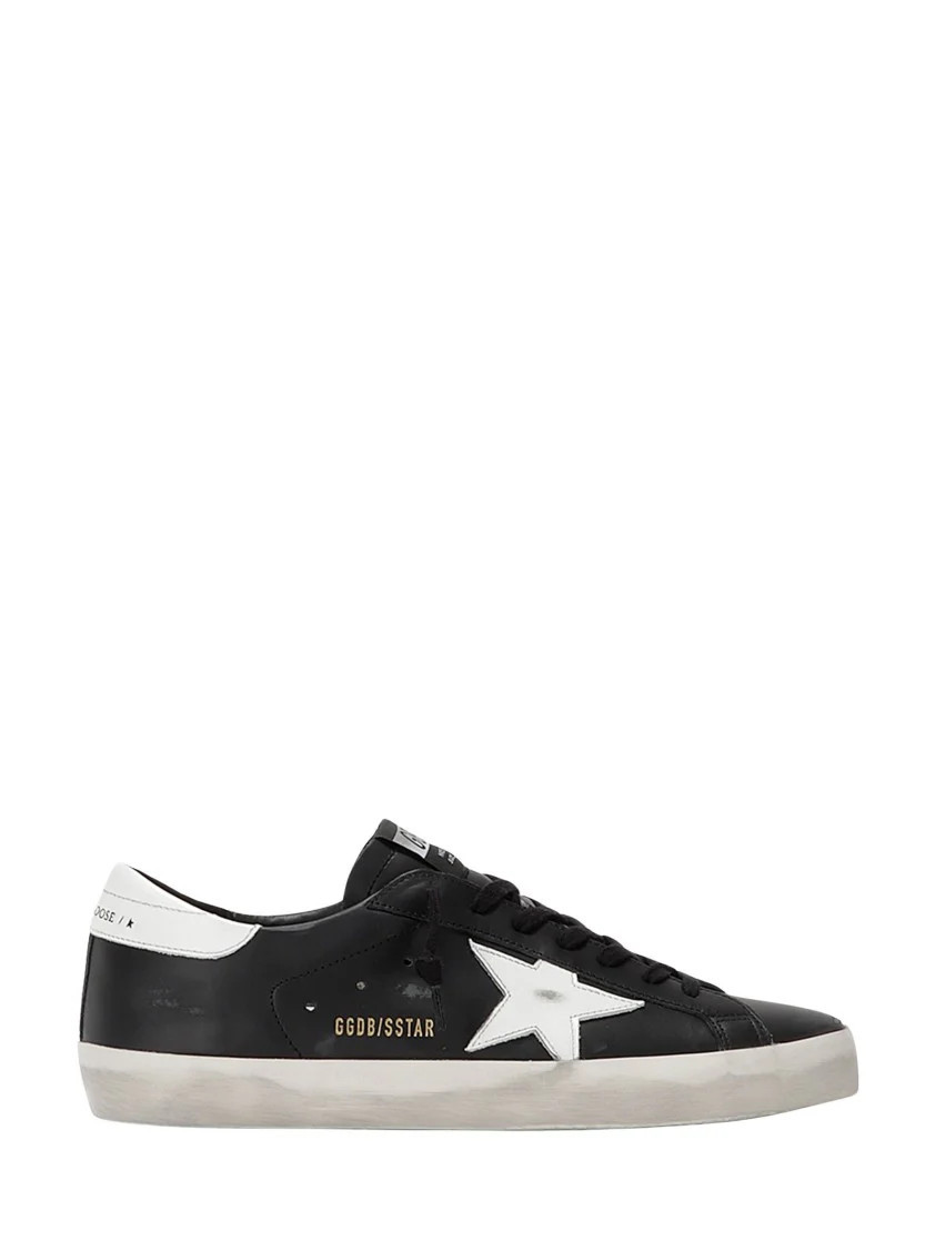 Black Superstar Leather Sneakers | Shop Simon