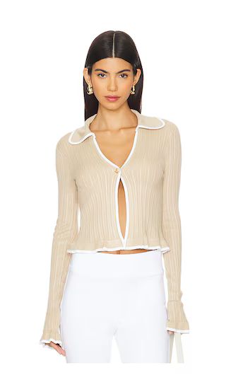 Palila Cardigan in Beige | Revolve Clothing (Global)