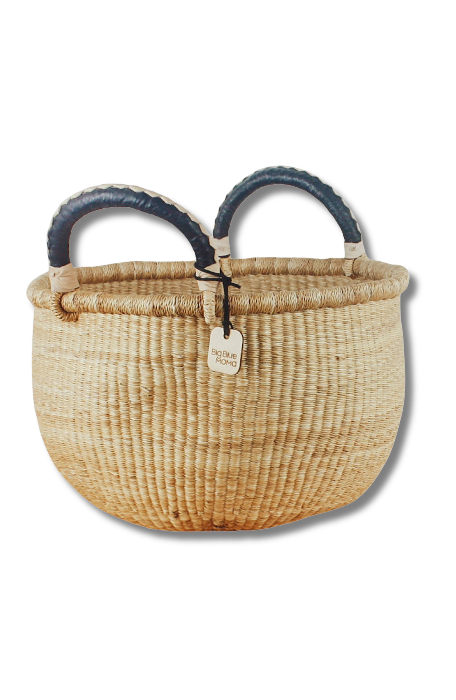 Big Blue Moma Bolga Baskets - Large Round Two Handle Natural Palette | Nordstrom | Nordstrom
