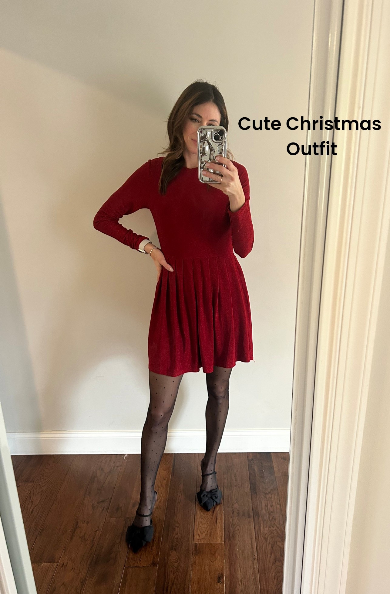 Cute & easy Christmas outfit! #holidayoutfit #christmasoutfit 

#LTKmomlife #LTKHoliday #LTKootd