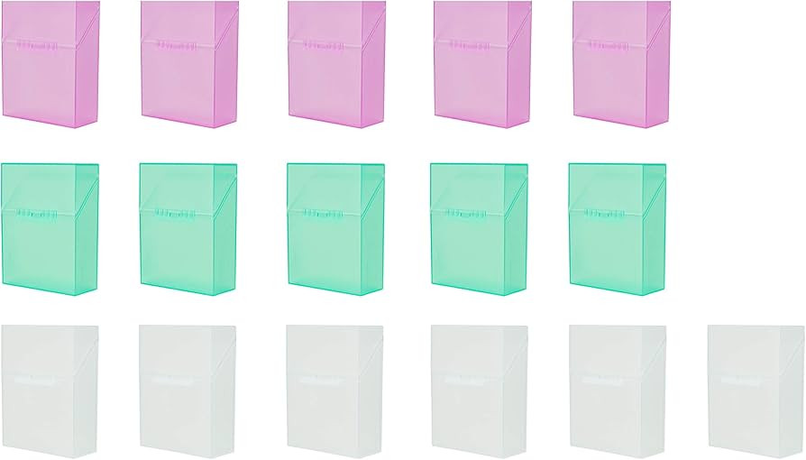 Plastic box with hinged lid that snaps in place to secure crayons | Amazon (US)