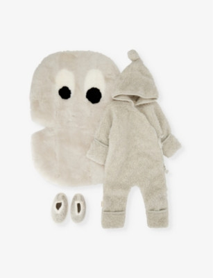 Peekaboo three-piece sheepskin set 0-12 months | Selfridges