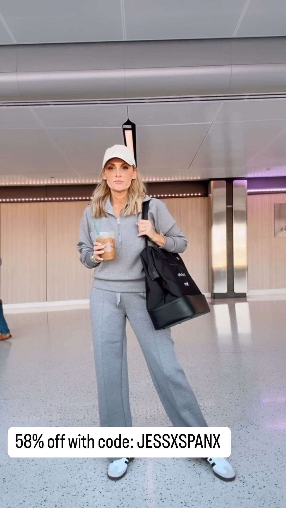 Spanx air essentials travel outfit almost 60% off with my discount code: JESSXSPANX 
WEARING SMALL 

#LTKOver40 #LTKSaleAlert #LTKFindsUnder100