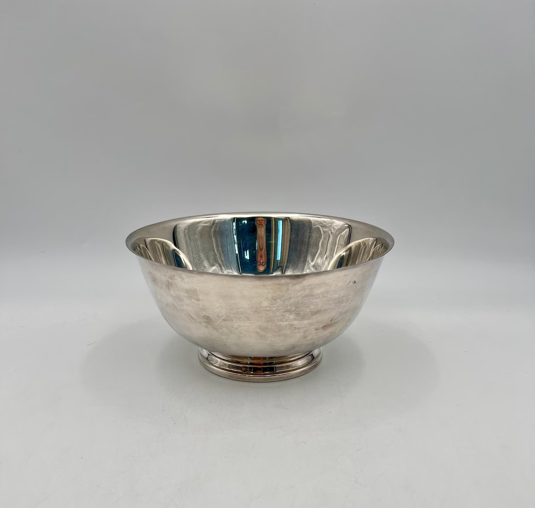 Vintage Oneida Silver Plate Paul Revere Bowls - 8" Serving Bowl - Etsy | Etsy (US)