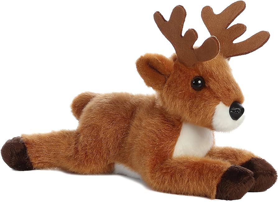 Aurora® Adorable Mini Flopsie™ Deer Stuffed Animal - Playful Ease - Timeless Companions - Brow... | Amazon (US)