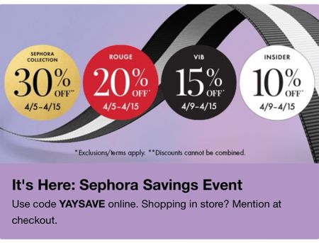 Sephora savings event sale is here!


#LTKbeauty #LTKxSephora #LTKsalealert