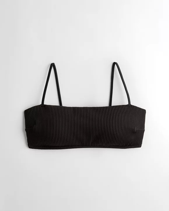 Girls Ribbed Square-Neck Bikini Top | Girls Clearance | HollisterCo.com | Hollister US