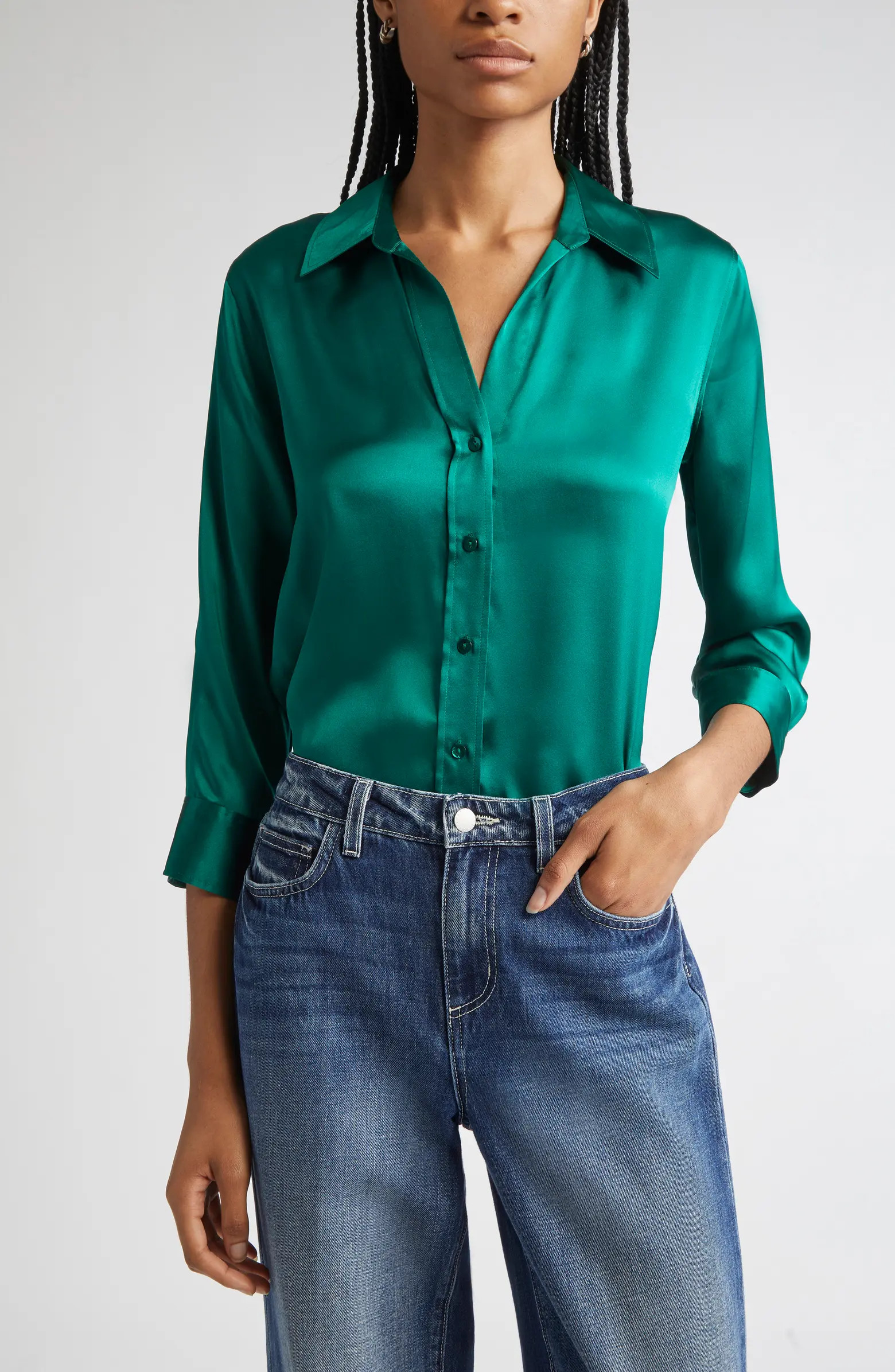 Dani Silk Charmeuse Blouse | Nordstrom