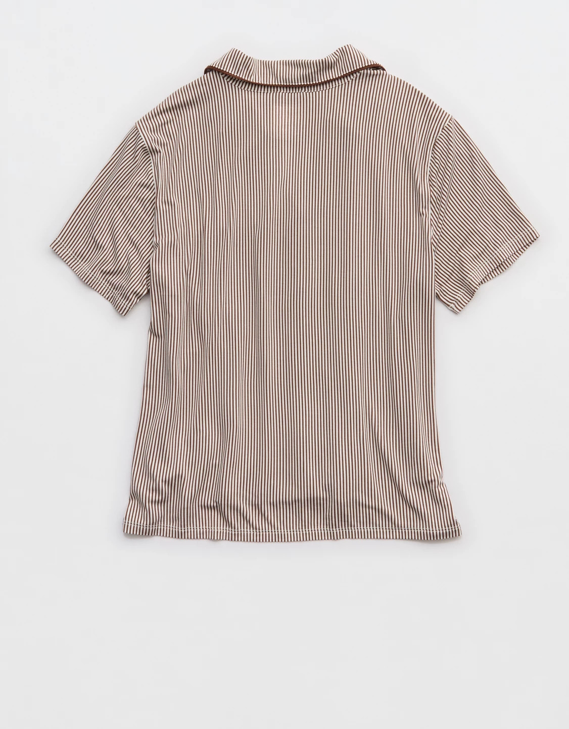 OVERSLEPT by Aerie Real Soft Short Sleeve Pajama Shirt | American Eagle Outfitters (US & CA)