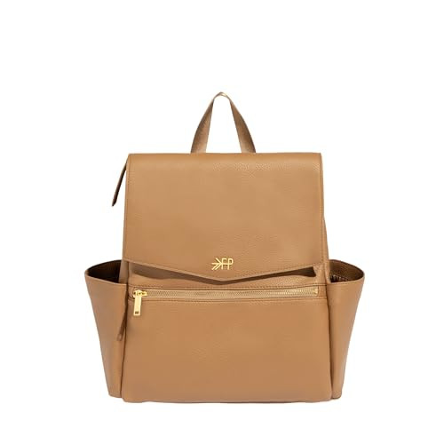 Freshly Picked Mini Diaper Bag II Backpack – Premium Vegan Leather Small Baby Bag without Changing Pad, Compact, Lightweight & Stylish for Moms On-the-Go, Toffee | Amazon (US)