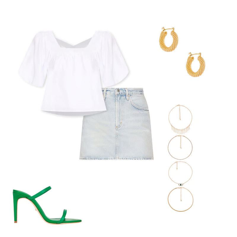 Presley Hoops in Gold | Revolve Clothing (Global)