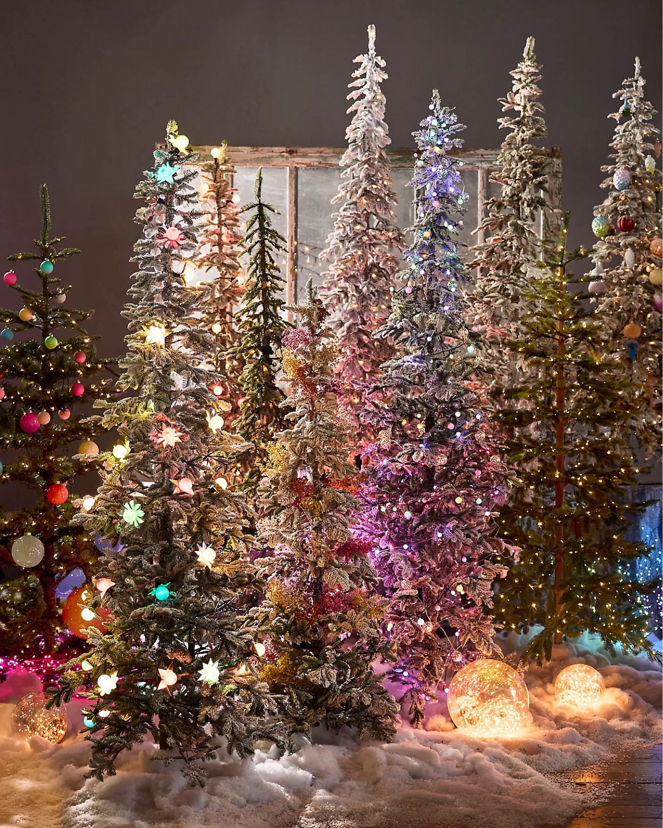 Elevate your holiday decor with these beautifully crafted faux fir trees, designed for effortless, show-stopping style. Inspired by the untamed elegance of a wild forest, each tree features floor-skimming branches and a blend of lifelike needles and branches, capturing the look of a unique, unsheared specimen discovered deep in the woods. Hundreds of micro LED bulbs add a soft, enchanting glow, making them a stunning focal point in any room. With a convenient hinged design and built-in metal stand, these trees are as practical as they are striking, bringing natural charm to your holiday season year after year.

#LTKHoliday #LTKHome #LTKSeasonal