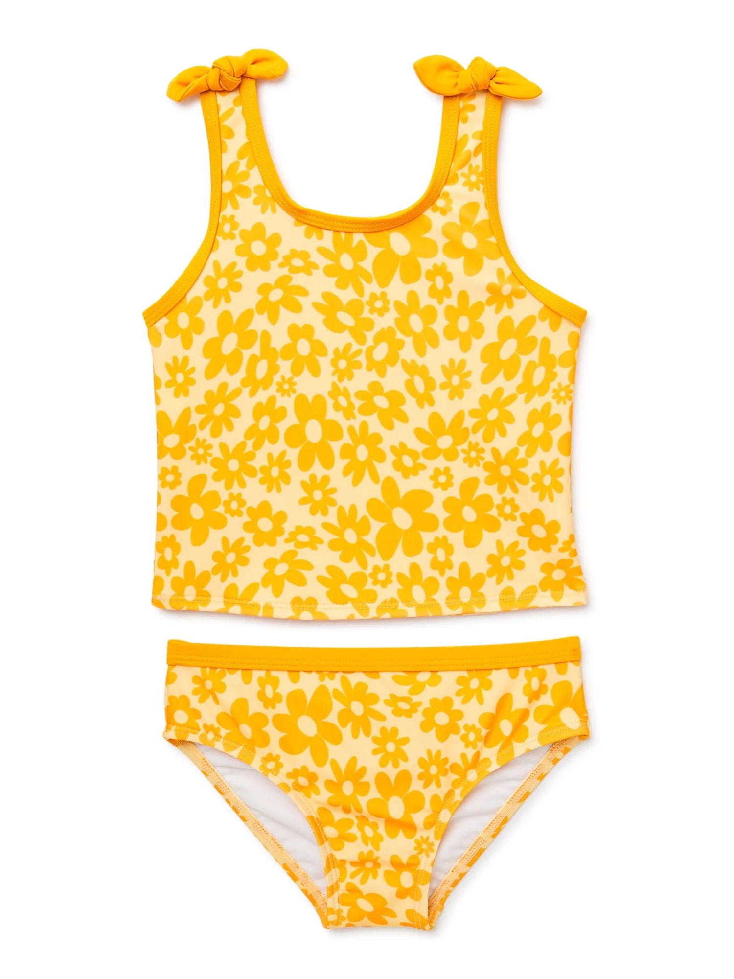 Wonder Nation Toddler Girl Tankini Swimsuit, Sizes 12M-5T | Walmart (US)