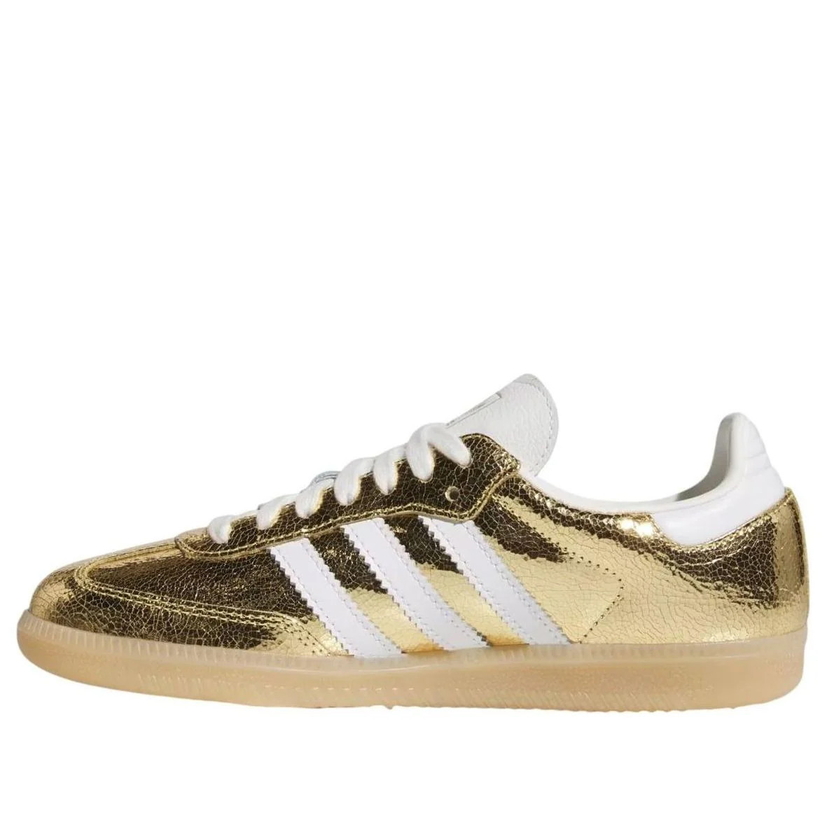 (WMNS) adidas Samba OG 'Gold Metallic Cracked Leather' KI5719 | KICKS CREW