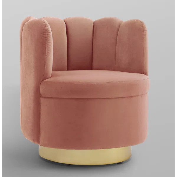 Nicole Miller New York Jett Velvet Swivel Accent Chair | Wayfair Professional