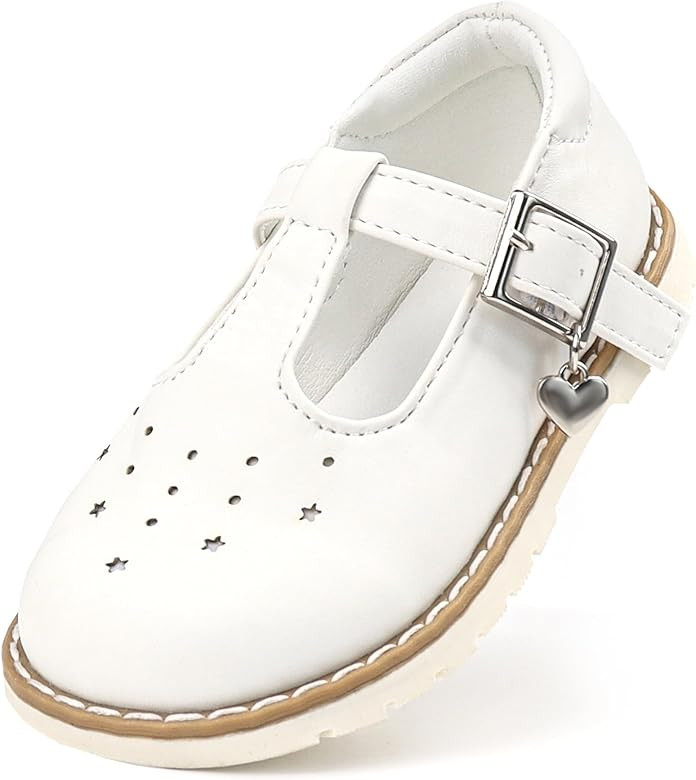 Baby Mary Jane Shoes Flower Infant Newborn Walking Dress Shoes for Wedding Party(Infant/Toddler) | Amazon (US)