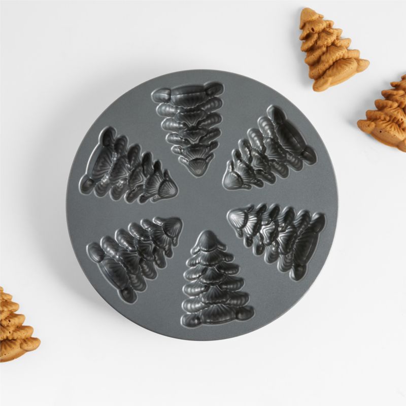 Nordic Ware Evergreen Cakelet Pan | Crate & Barrel | Crate & Barrel