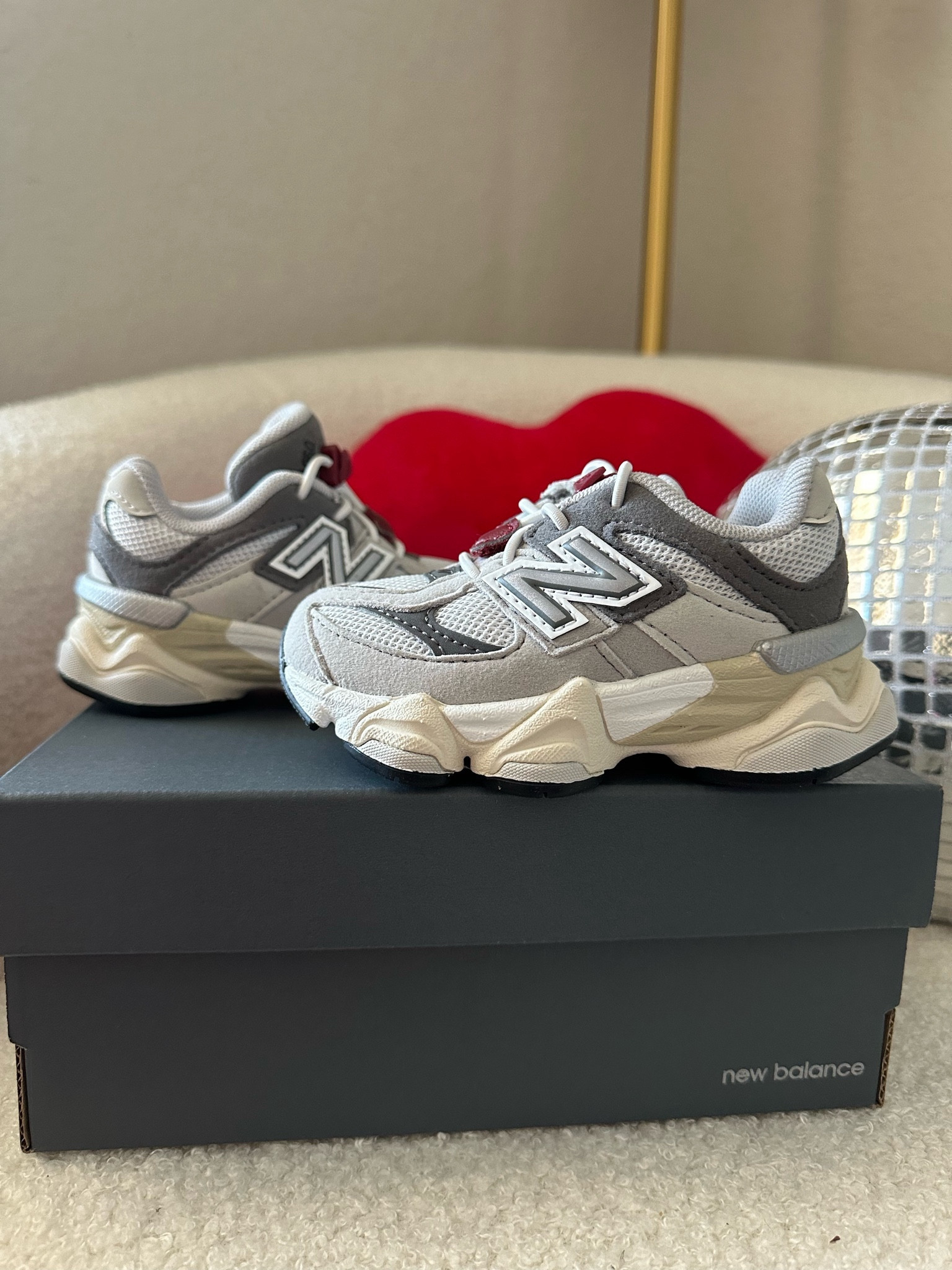 New balance toddlers 9060s I bought for Dallas! They are adorable!!!! They tend to sell out really fast. But restock frequently. So I linked several stores that carry them! Will also be looking out for restocks! 
Dallas and I have the color : gray 
True to size . 

#LTKMostLoved #LTKkids #LTKbaby