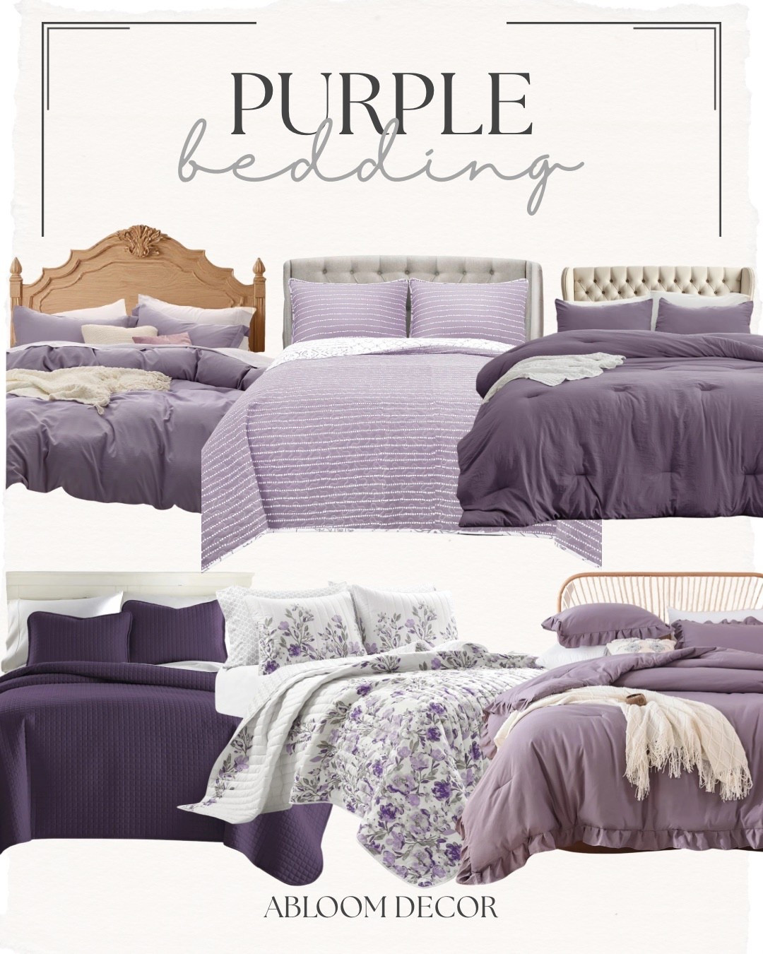 Purple is my favorite color, so I definitely love all of these purple bedding ideas!

#LTKHome