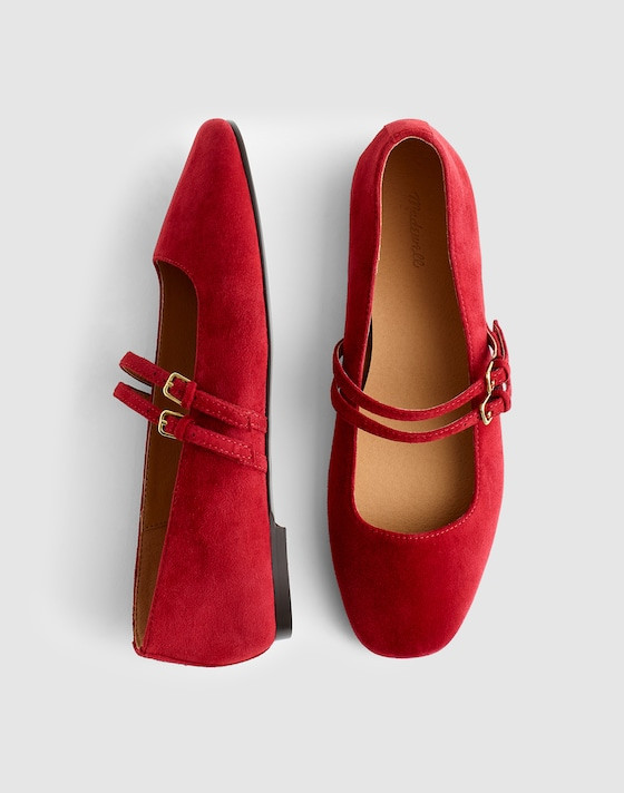 The Greta Double-Strap Ballet Flat | Madewell