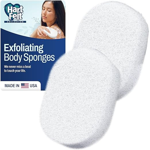 HartFelt Bath Sponges for Shower Women & Men | Soft Exfoliating Body Sponge for Dead Skin | Chemi... | Amazon (US)