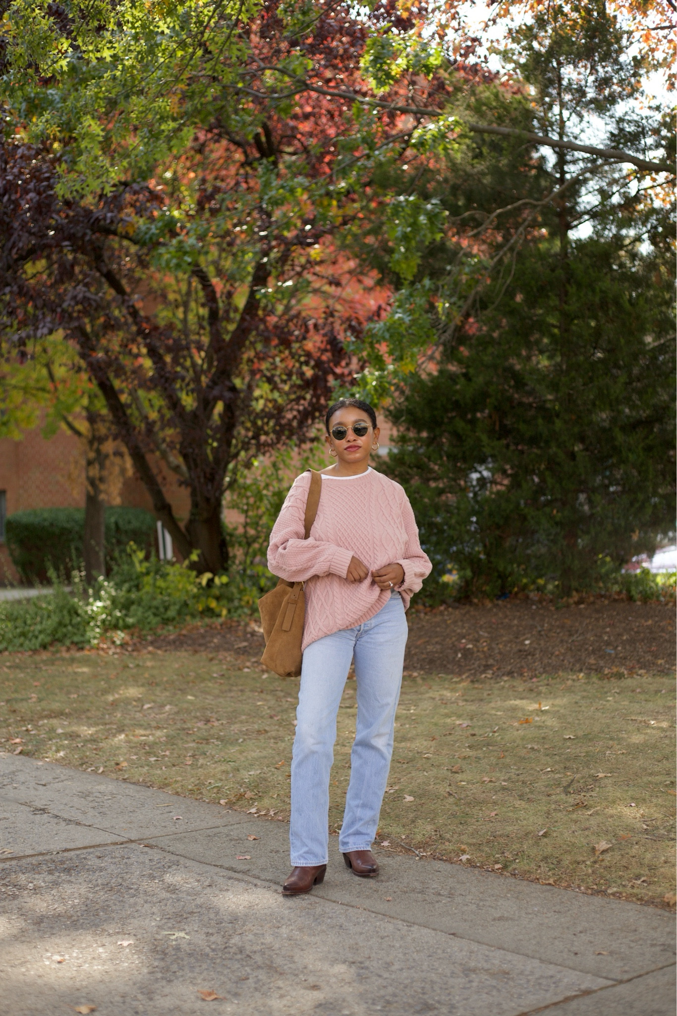 -size medium in sweater. 
-size down one size if in between in boots

#LTKStyleTip #LTKSeasonal