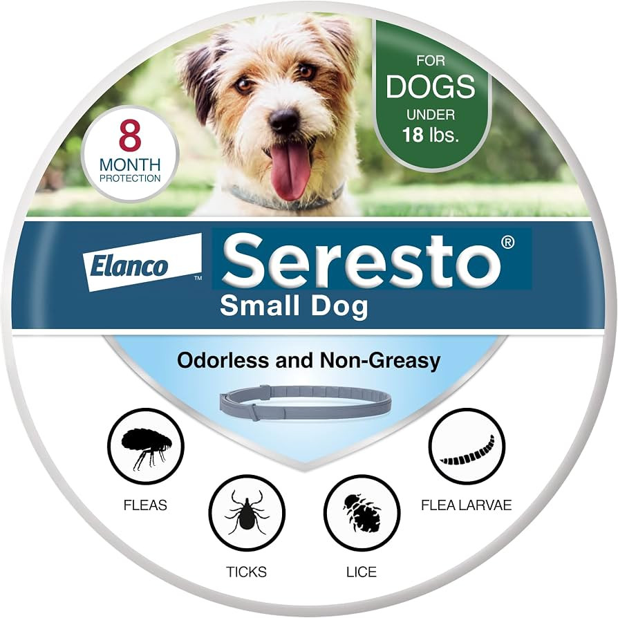 Seresto Small Dog Vet-Recommended Flea & Tick Treatment & Prevention Collar for Dogs Under 18 lbs... | Amazon (US)