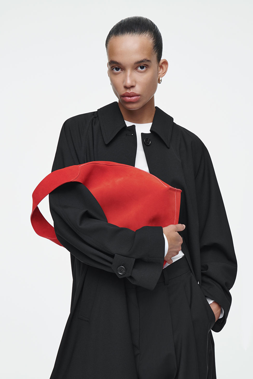 SERIF MINI TOTE - SUEDE | COS UK