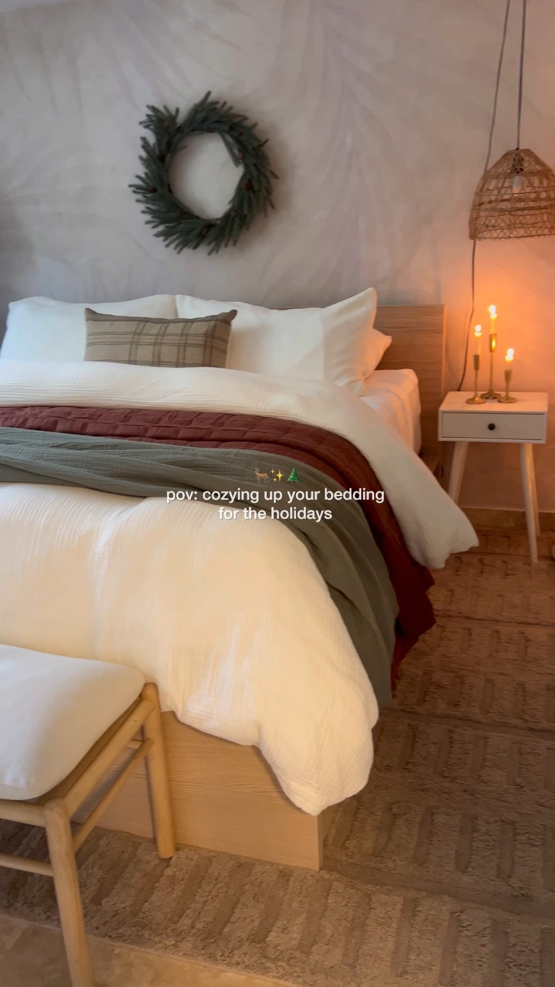 My holiday bedding from 2023 will always be one of my favs! 🎄

Bedding. Bedroom. Christmas decor. Holiday season  

#LTKSeasonal #LTKHoliday #LTKHome