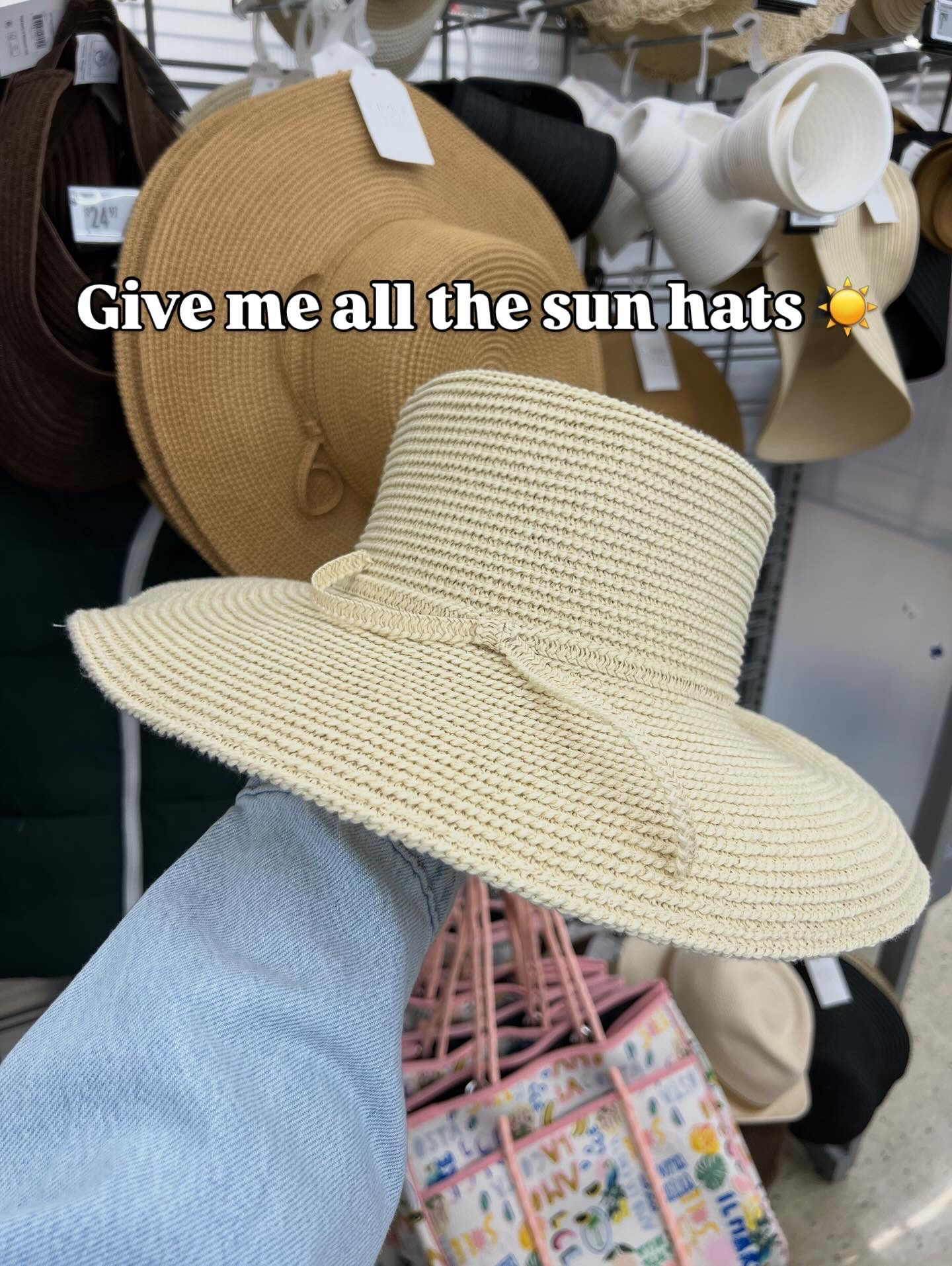 Walmart sun hat! 