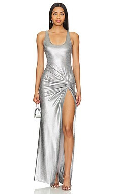 knee length dresses for ladies Tonya Maxi Dress- Aviator Blue  Irma Marie Designer Apparel